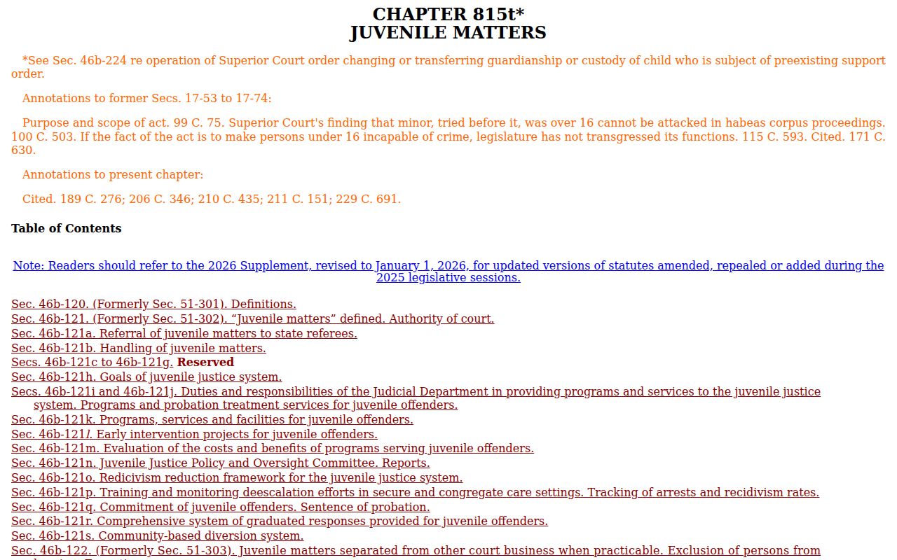 Litchfield County court records juvenile confidentiality statute